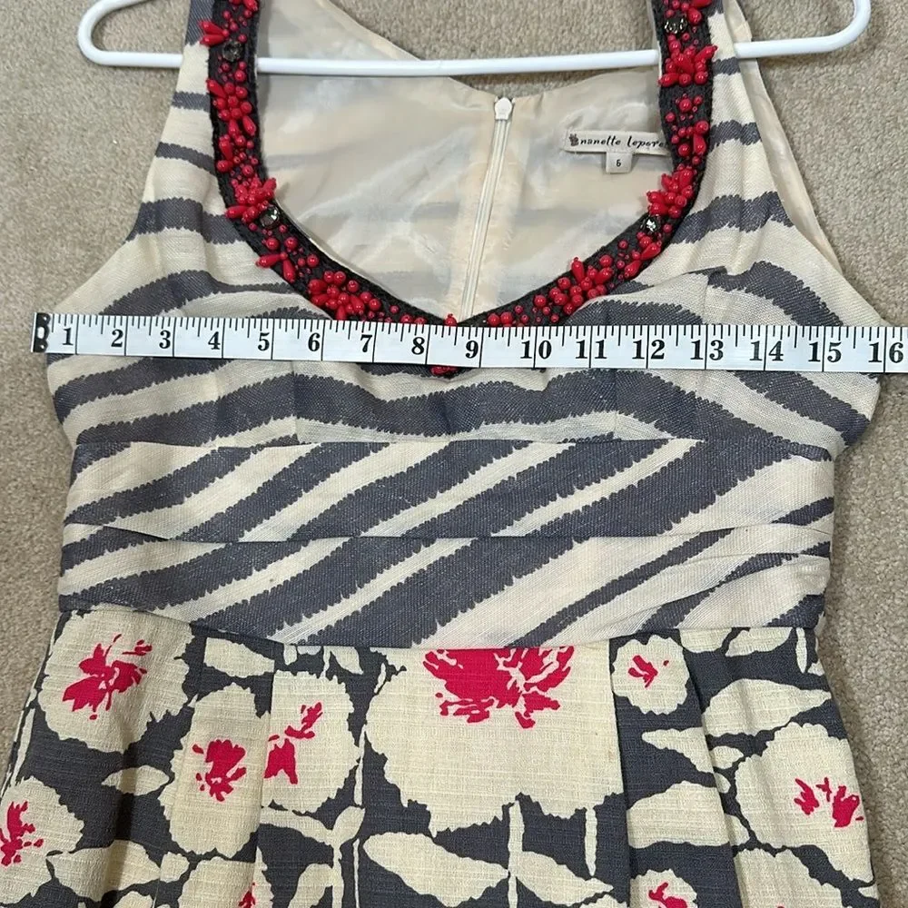 Nanette Lepore Anthropologie Floral As Seen On Celebrity Women Dress Size 6